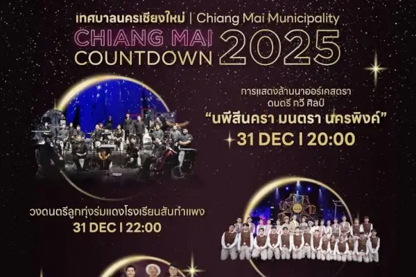 Chiang Mai Countdown at Tha Phae Gate
